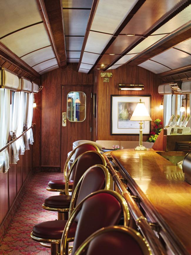 The bar on the Hiram Bingham. Picture: Richard James Taylor.