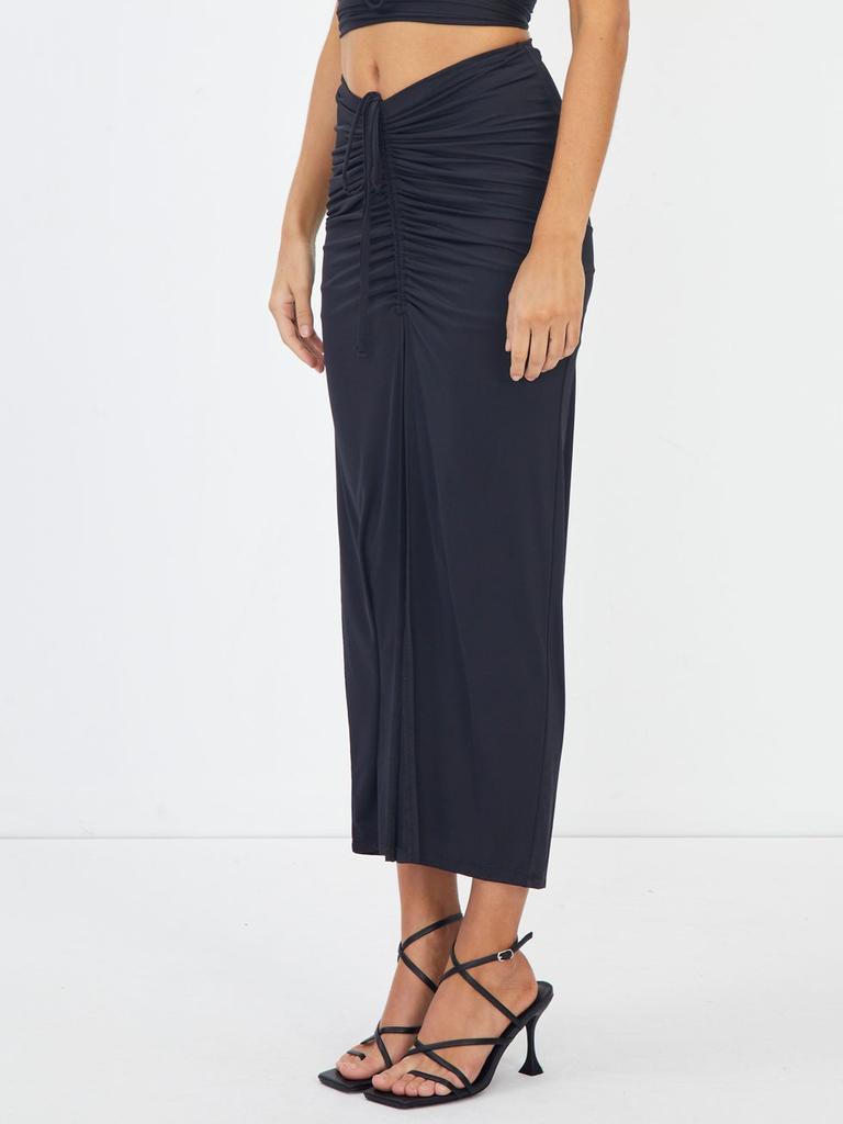 Glassons Recycled Split Front Ruched Skirt