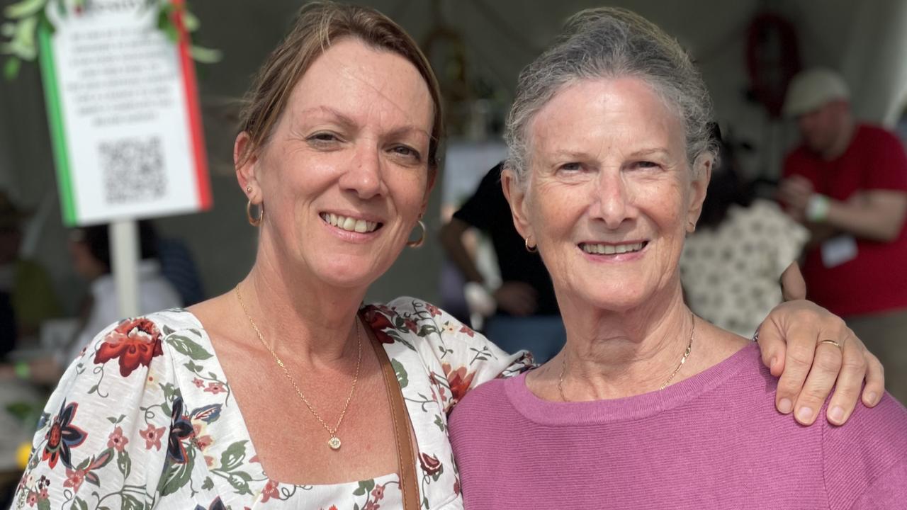 Cairns Italian Festival 2023: Isobel Bryson and Sharon Madsen. Picture: Bronwyn Farr