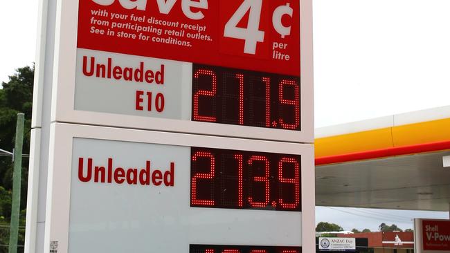 Fuel prices are expected to increase over the coming weeks, with some already high. Picture: David Clark