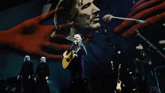 Pink Floyd founder turned solo artist Roger Waters on stage during his Us + Them tour. Picture: Kate Izor