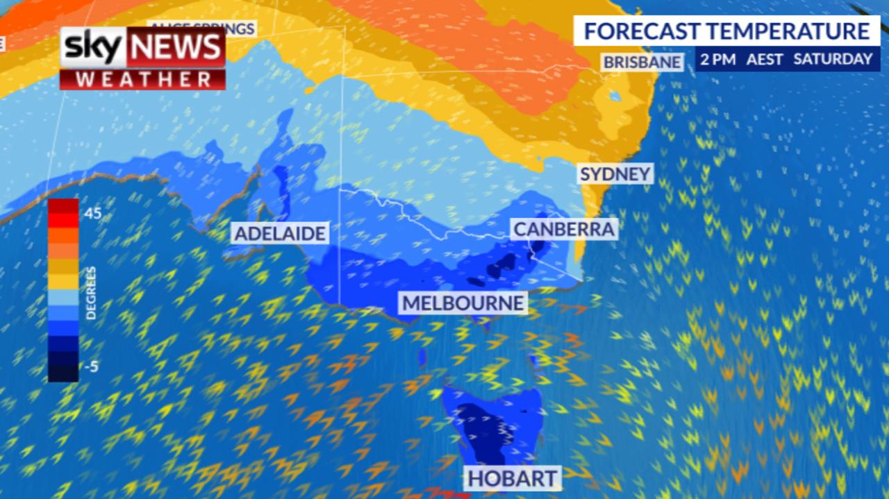 Sydney, Melbourne weather forecast ‘Polar blast’ to end sizzling