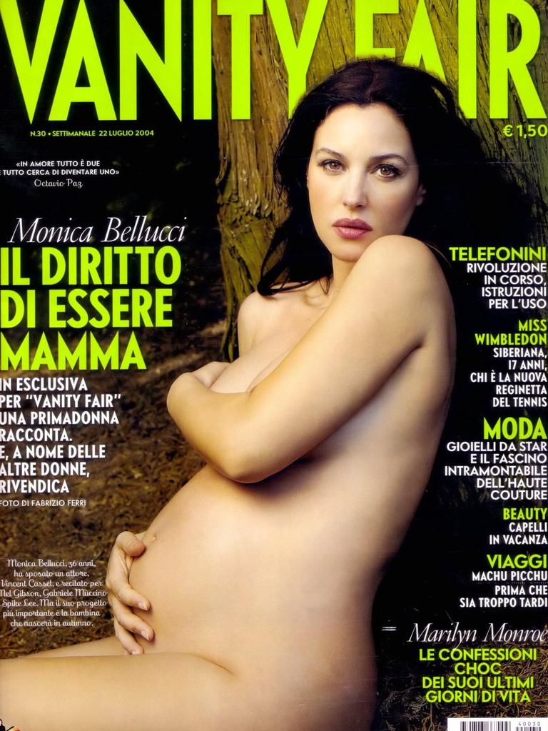 Italian Sex Monica Bellucci - Pregnant and posing: Celebs who bared while expecting | Geelong Advertiser