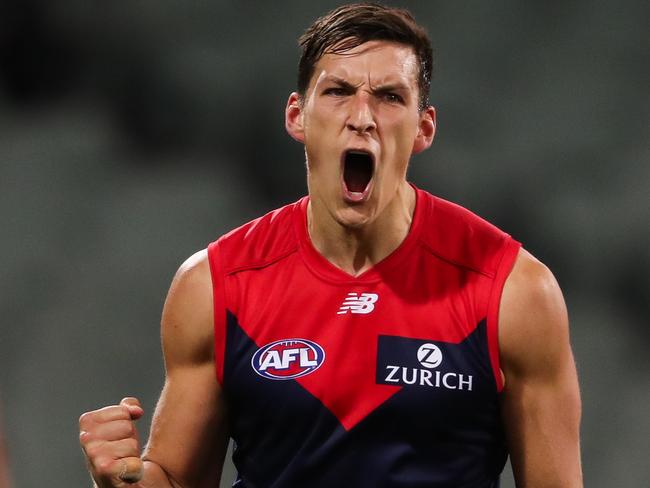 Sam Weideman is one of Melbourne’s most intriguing 2022 questions. Picture: AFL Photos