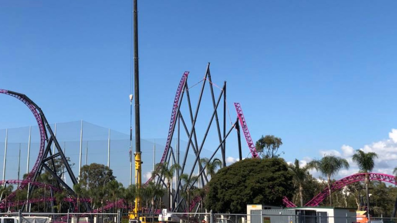 Why Movie World DC Rivals HyperCoaster is missing a chunk of track