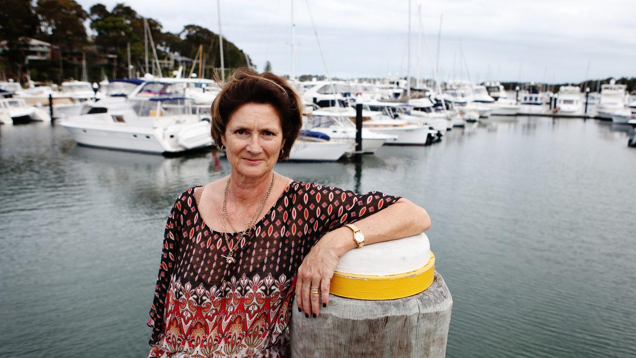 Sally Macmillan at the Royal Motor Yacht Club at Newport on Sydney's northern beaches. Pretty sure but she loves her new life in the regions even more. Picture: News Corp.