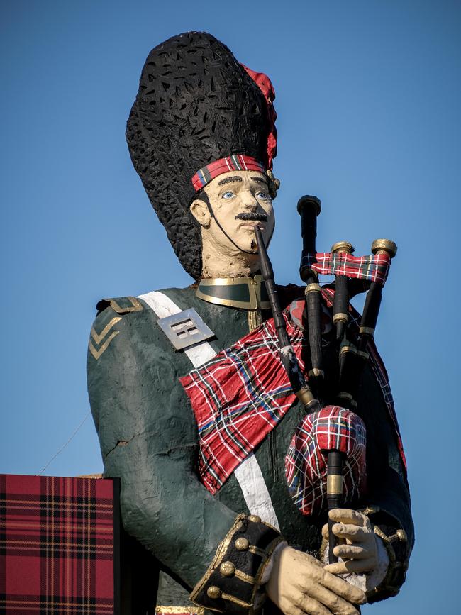 The giant Scotsman on Nottage Tce might be saved, despite concerns he was destined for the scrap heap. Photo: Mike Burton