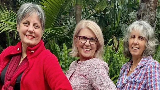 Wendy Richardson (left) with her sisters Julie Ryan and Lindy Shepherd. Picture: Supplied