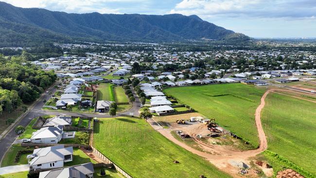 New homes and house lots under construction at Sugarworld Estate, a new housing development at Edmonton, south of Cairns. The Cairns southern growth corridor has seen a large increase in home building as well as a growth in infrastructure projects. Picture: Brendan Radke