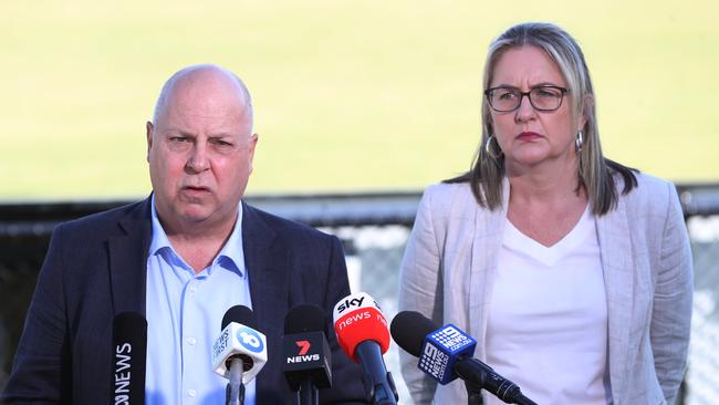 Tim Pallas and Jacinta Allan are described as the ‘two most important ministers’. Picture: David Crosling