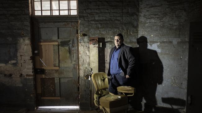 Derwent Valley Mayor Ben Shaw in one of the renovated buildings at Willow Court where the proposed arts hub is set to be located. Picture: EDDIE SAFARIK