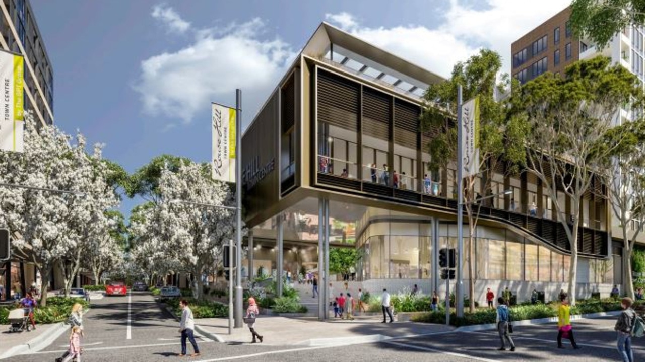 Artist impression of the GPT Group's proposed redevelopment of Rouse Hill town centre submitted to council.