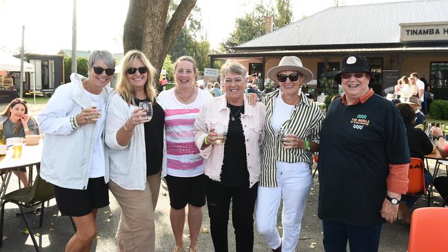 Tinamba Food and Wine Festival — Sharon Caffery, Kelly Gray, Belinda Porter, Leonie Peel, Maryann Boyle and Wellington Shire Councillor Carmel Ripper. Picture: David Smith