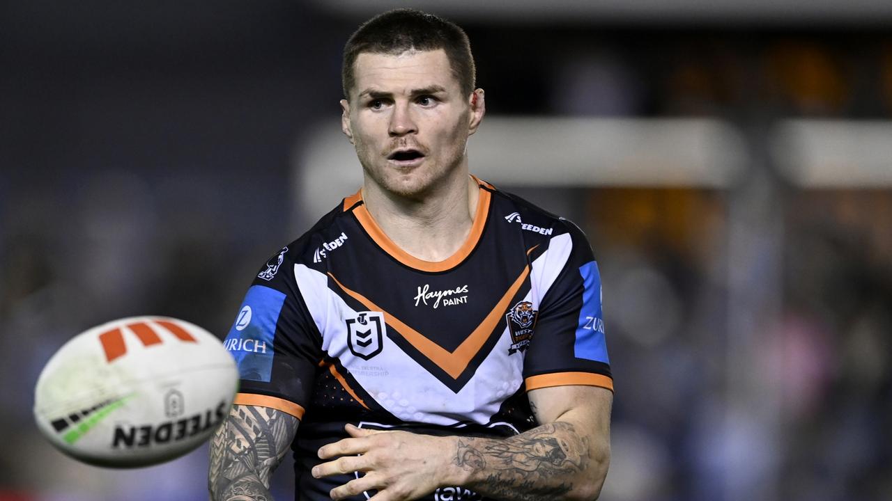 John Bateman. NRL R19 Cronulla Sharks V Wests Tigers at PointsBet Stadium. Picture: NRL Photos/Gregg Porteous