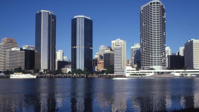 View of Brisbane city from Kangaroo Point in 1990. Picture: Brisbane City Council