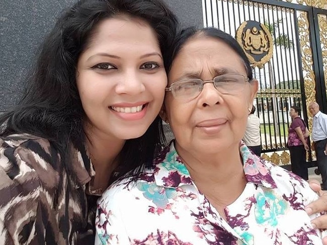 Gayathri Perera with her mother Carmel Rodrigo. Picture: Gayathri Perera Rodrigo/Facebook