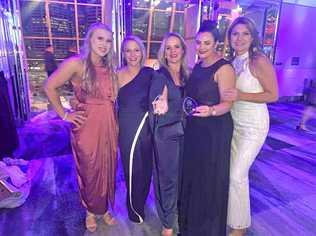 WINNERS: The team from Noosa Cruise and Travel at the recent National Travel Agency Awards black tie gala dinner in Sydney. Picture: Contributed