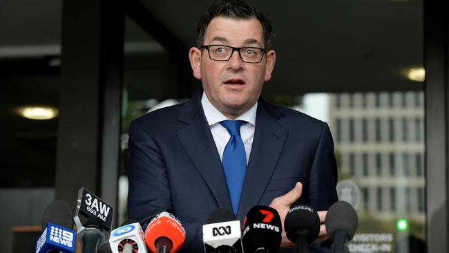 Premier Daniel Andrews has apologised to Victorians for any delays experienced while trying to obtain new licences from VicRoads. Picture: Andrew Henshaw