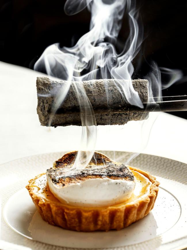 Meyer Lemon Meringue Tart. Picture: Christopher Pearce.