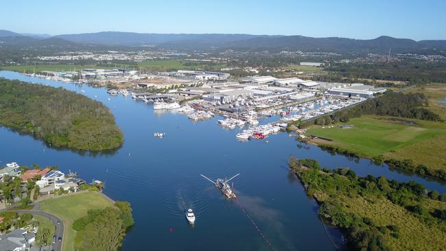 Dredging works are underway on the Gold Coast, with plans to widen the river for larger vessels by September.