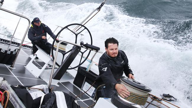 Life aboard Andoo Comanche, the defending Sydney to Hobart line honours champion. Picture: John Feder.