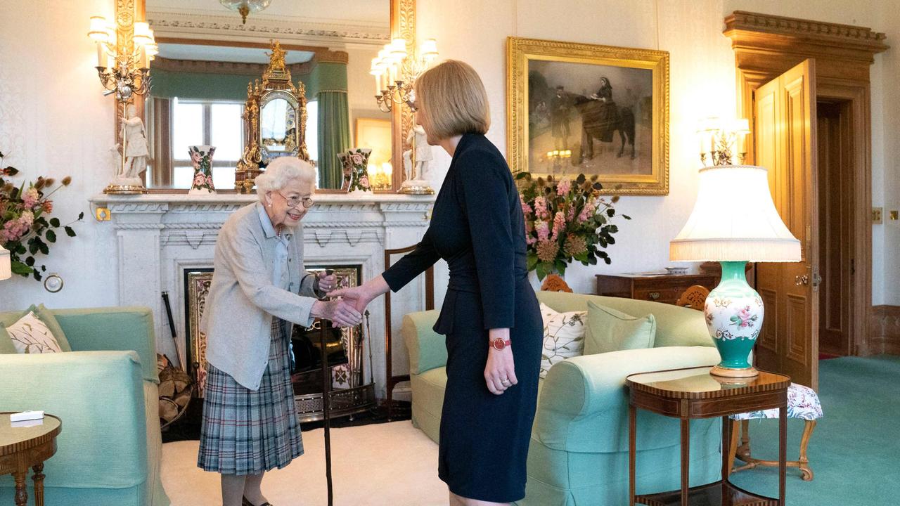 The Queen met with Britain's Prime Minister-elect Liz Truss at Balmoral Castle on Tuesday. Picture: AFP