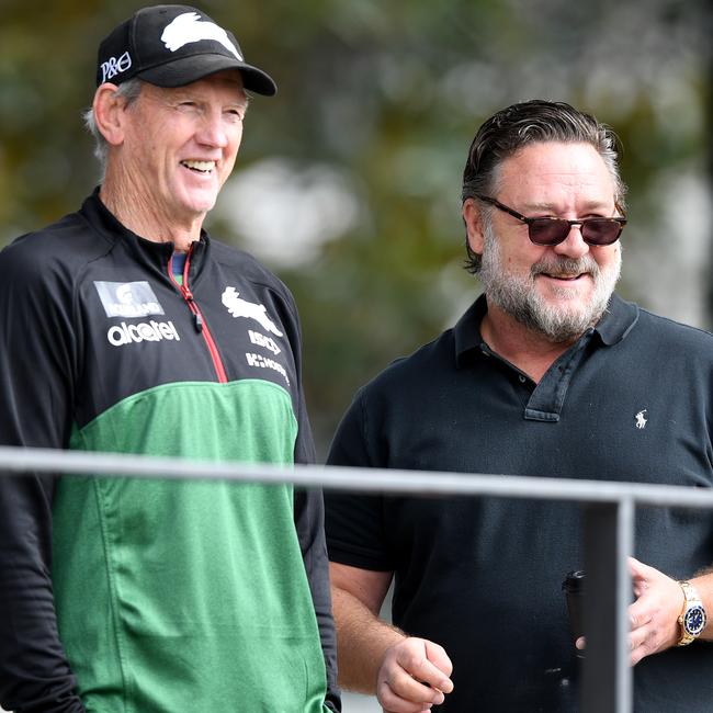 Russell Crowe lured Wayne Bennett to the Rabbitohs. Picture: AAP Image/Joel Carrett