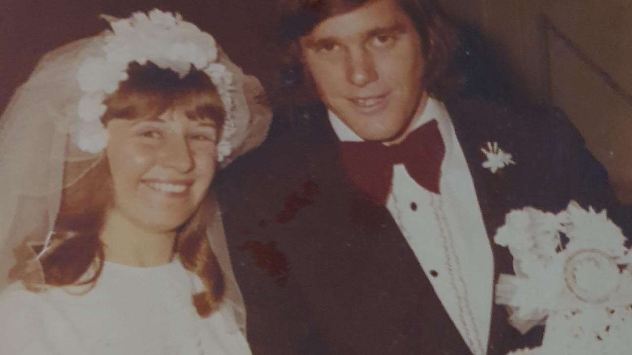 Barbara and Neil Kelly on their wedding day.