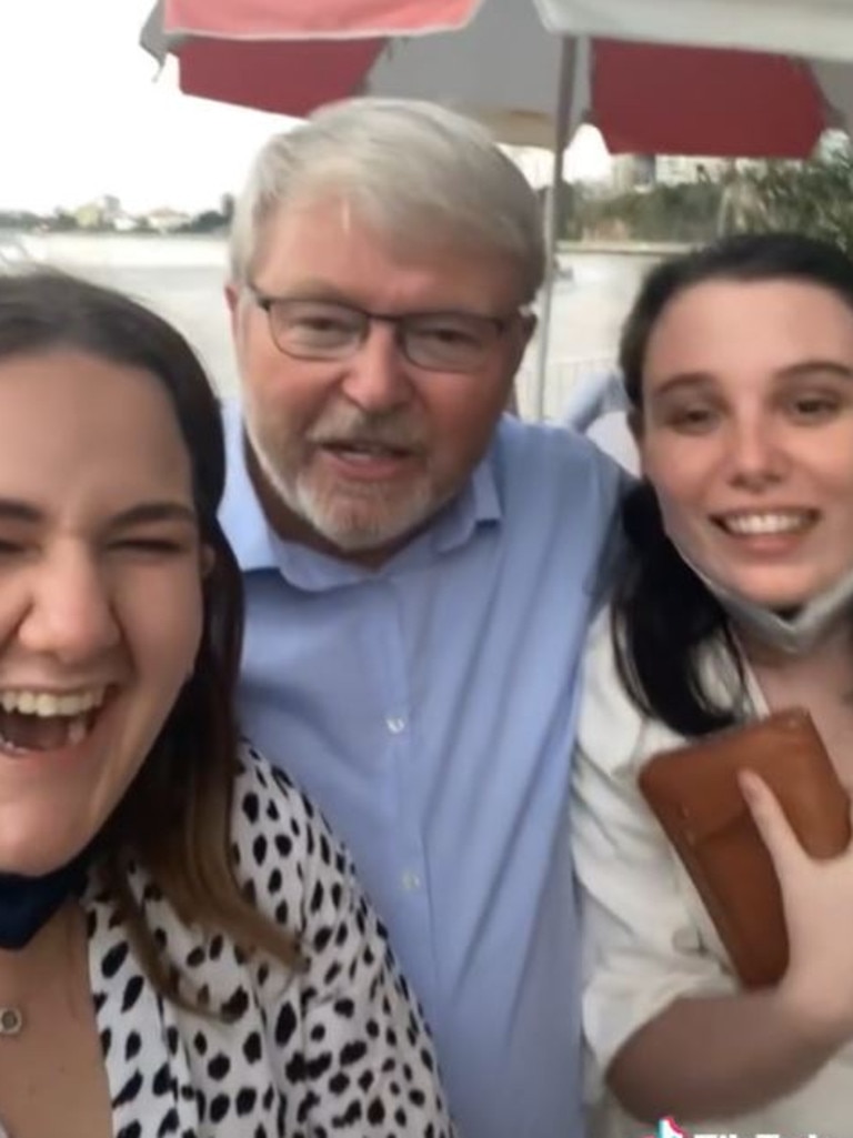 The trio appear to be having a great time. Picture: TikTok/amyshort27