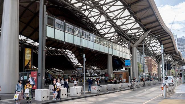 Southern Cross Station today. Picture: Jake Nowakowski