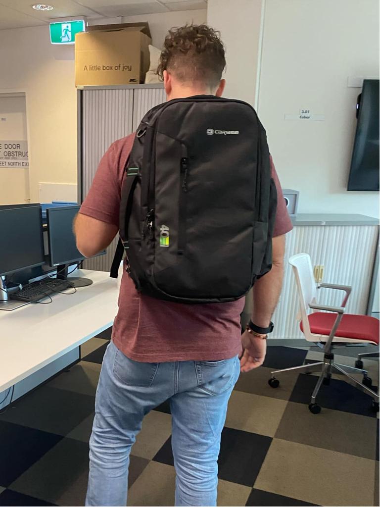 Caribee Traveller Carry-On Backpack. Picture: Troy Nankervis