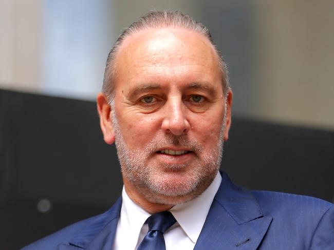 Hillsong witnesses today  Brian Houston outside the Royal commission.pic John Grainger