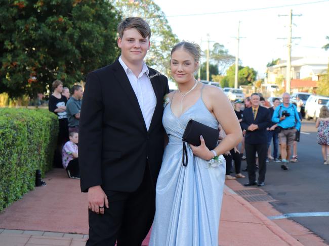 Charlotte Bradley and Kye at the 2023 Isis State High School formal. Image credit: Isis SHS.