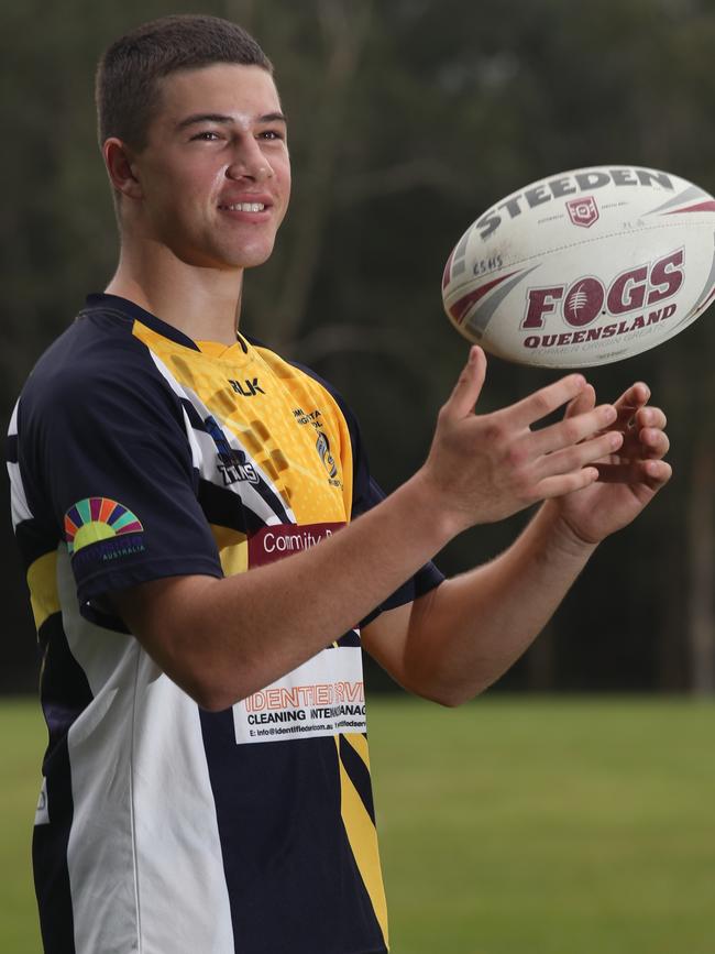 Coombabah State High School Langer Cup star Lewis Symonds. Picture Glenn Hampson.