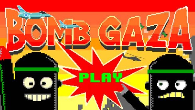 BombGaza ... the game which pits the Israeli air force against the might of the Palestinian nation and the vagaries of public opinion has been pulled from the Google Play store. Picture: Google Play