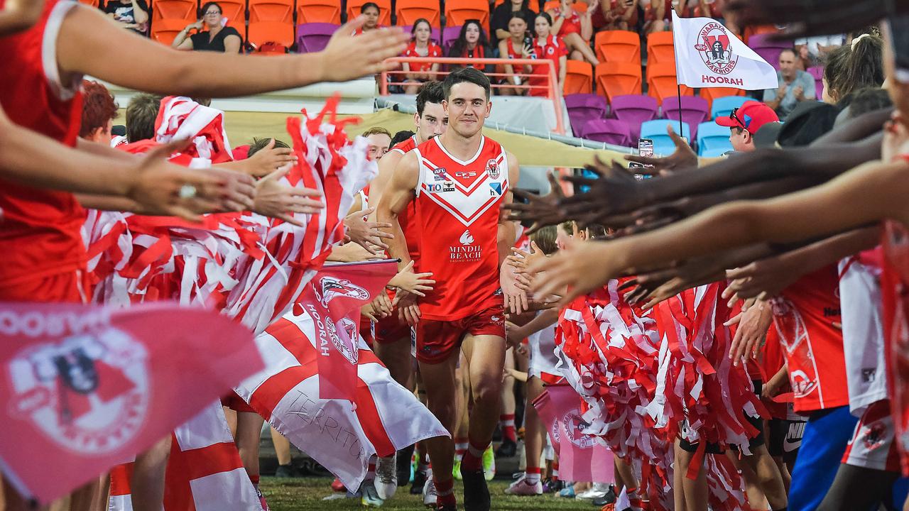 Waratah vs Southern Districts in the 2022-23 NTFL grand final. Picture Pema Tamang Pakhrin