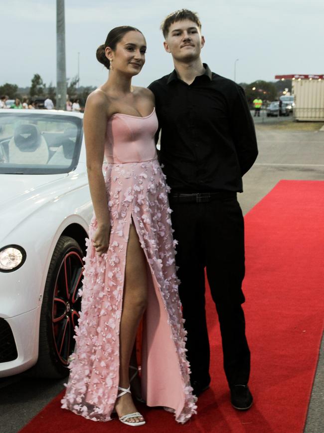 Taylor Nelson and Joel Brack at the 2023 Kepnock State High School formal.