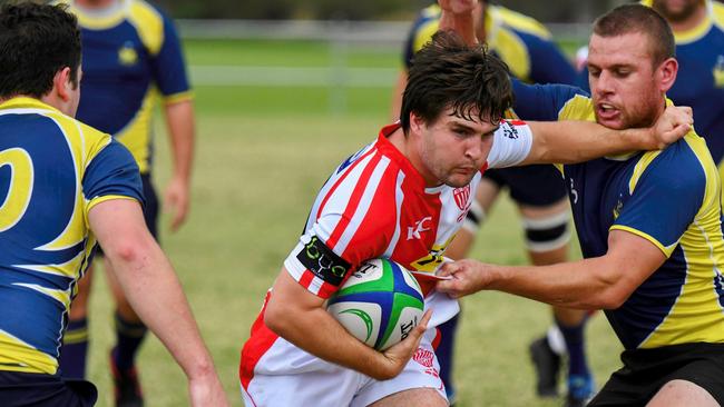 TRUE-GRIT: Redmen scrum-half Dom Bullock produced a whole-hearted performance against Casuarina in round one of the 2019 Far North Coast Rugby Union First Grade season in 2019.