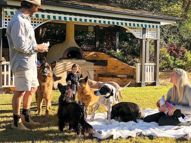 While Luke is the dog whisperer, Sam’s is hard at work behind the scenes: “If it was just me, I’d just be a bloke alone in a paddock with all these dogs.”