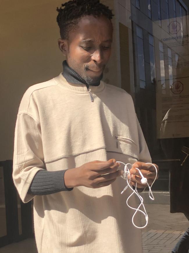 Hosea Niyomwungere after a March court appearance.