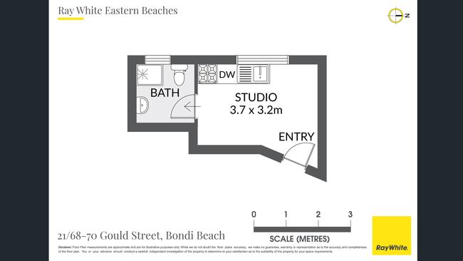 The main room is just 17 square metres. Photo: Ray White