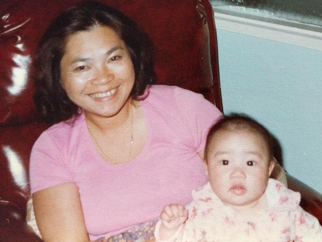 Murder victim Jenny Rose Ng with her youngest daughter, who was just 11 months old when her mother was stabbed to death in the Richmond housing commission flats in 1982.