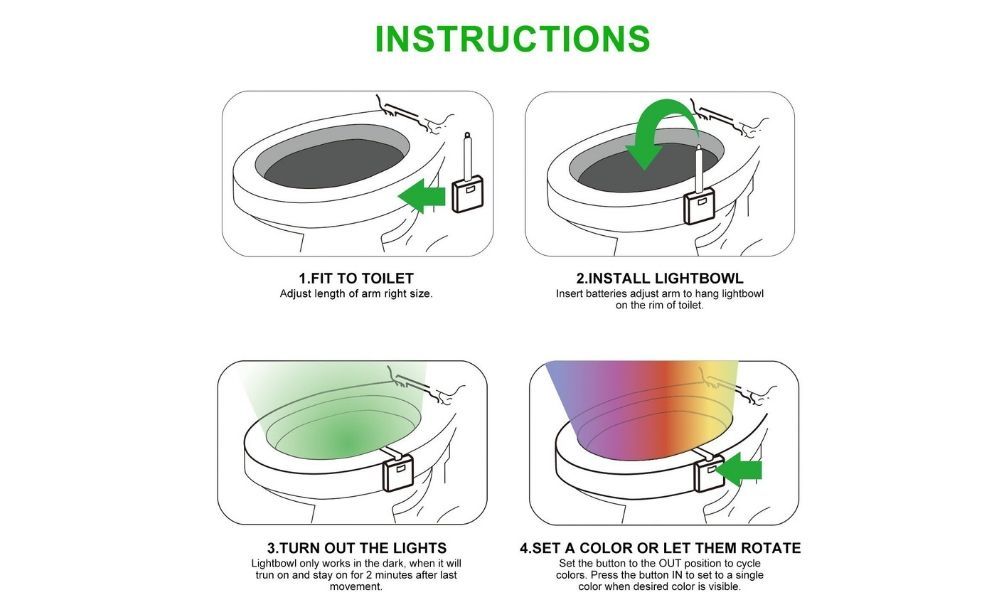 This gadget turns your toilet into a night light—and people love it 