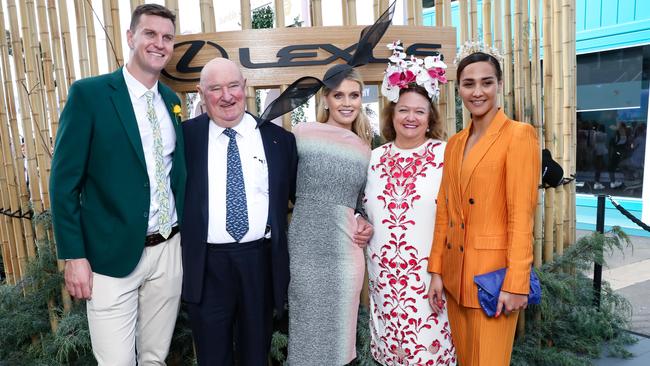 Royalty of a different type, Lindsay Fox, Kitty Spencer and Gina Rinehart at the Lexus marquee.