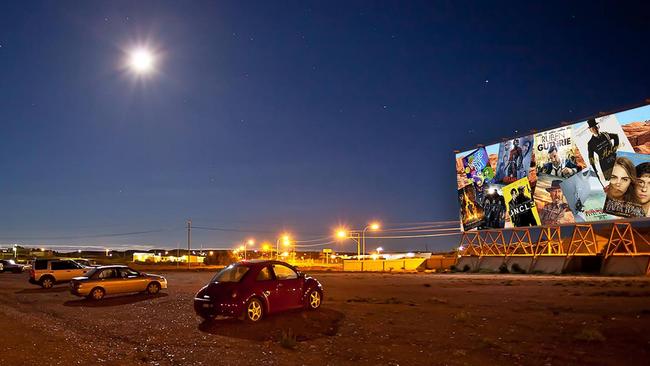 Coober Pedy's drive-in. Picture: Supplied