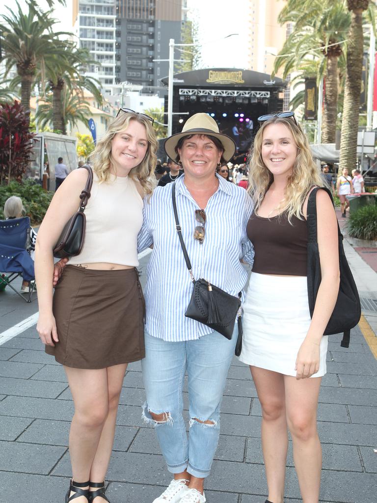Groundwater. Haylee Moran, Vivienne Smith, Holly Dalton. 19 October 2024 Broadbeach Picture by Richard Gosling