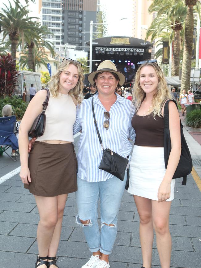 Groundwater. Haylee Moran, Vivienne Smith, Holly Dalton. 19 October 2024 Broadbeach Picture by Richard Gosling