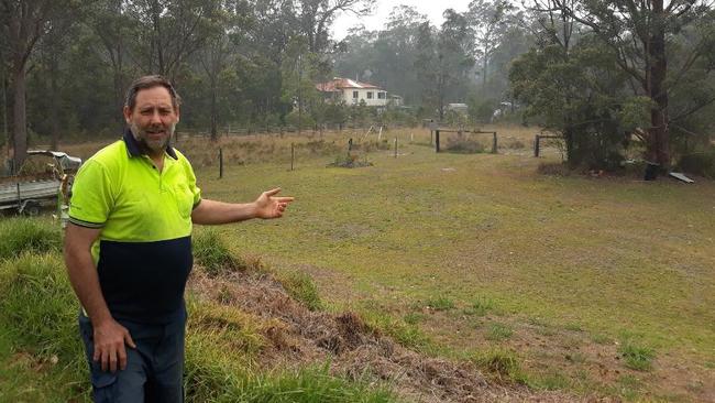 John Steer is fearful his home will burn to the ground. Picture: Supplied