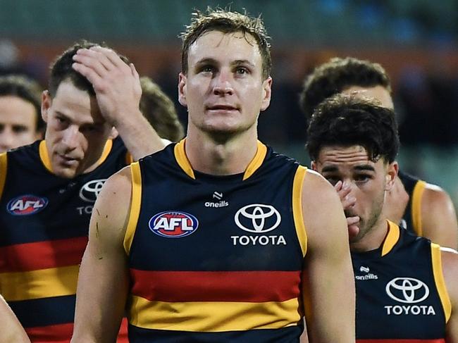 ADELAIDE, AUSTRALIA - JUNE 06:  during the round 13 AFL match between Adelaide Crows and Richmond Tigers at Adelaide Oval, on June 06, 2024, in Adelaide, Australia. (Photo by Mark Brake/Getty Images)