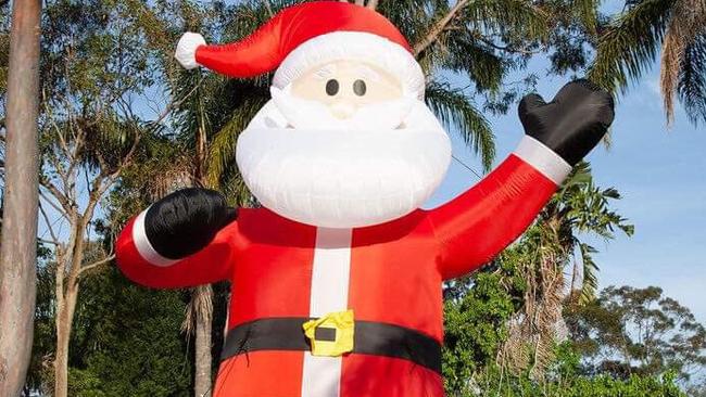 An inflatable Santa was taken from a home in Fawkner on December 30.